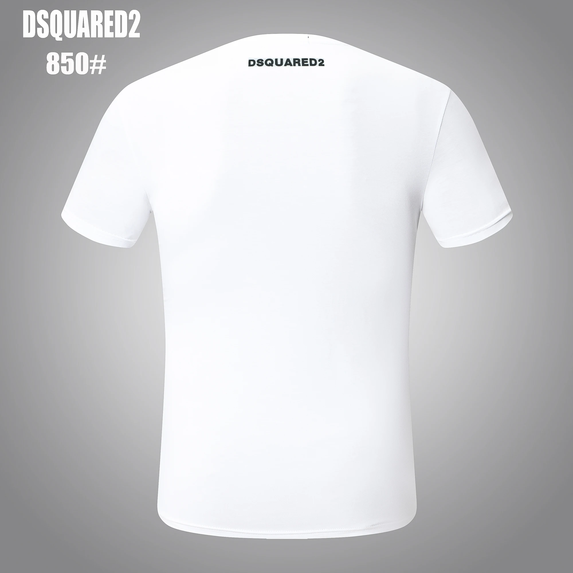 

DSQUARED2 Men's Women's Printed LettersRound Neck Short Sleeve Street Hip Hop Pure CottonD2 Authentic Tee DSQ2 T-shirt 850