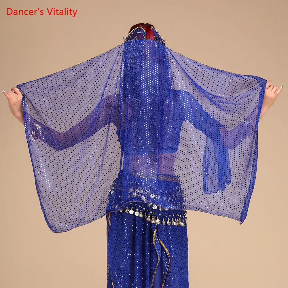 

6 Colors Sari Dancewear India Belly Dancing Clothes Head Wrap Scarf Headpiece Bollywood Dance Costume Head Veils