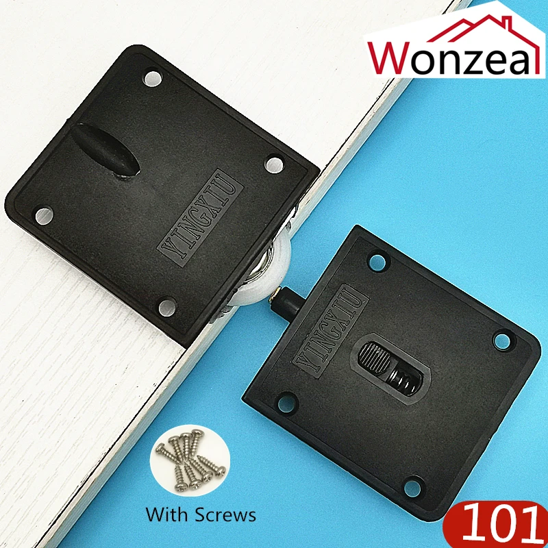 

2 Sets 26mm Dia Sliding Door Roller Wardrobe Plastic Plate Wheel For Cabinet Cupboard Hardware