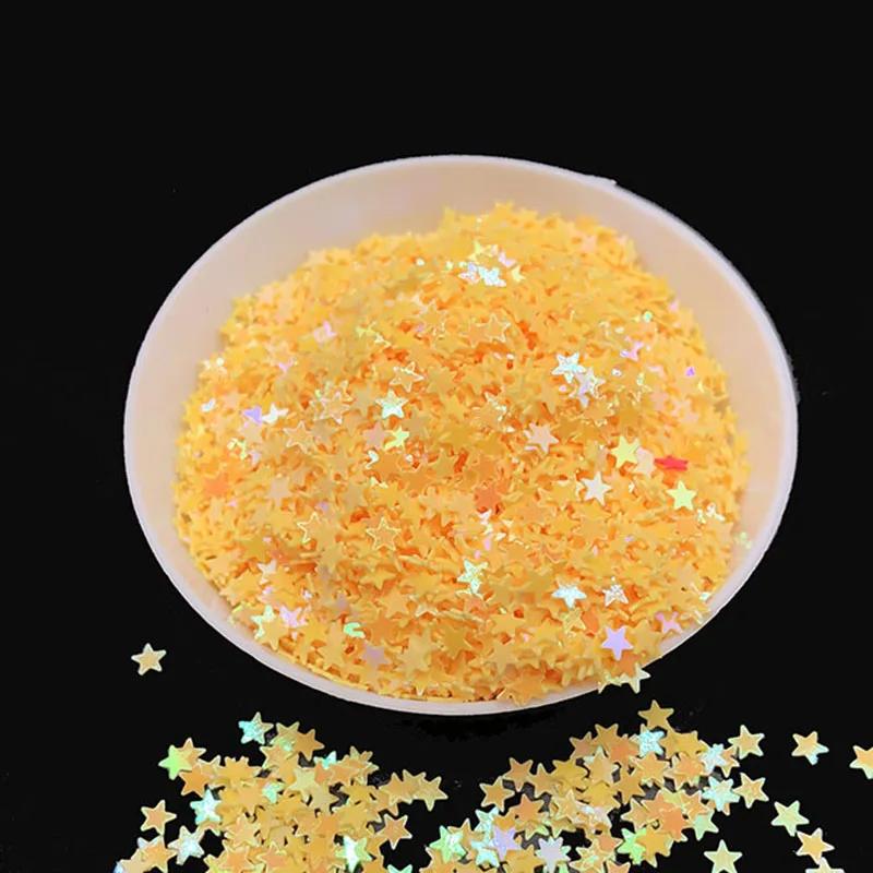 20 г/лот россыпью тесьма с пайетками для шитья Ремесло DIY ПВХ плоская пятиконечная