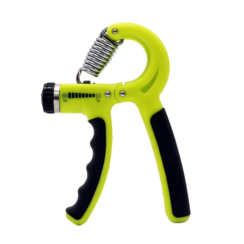 

â€‹R-Shape Hand Gripper Adjustable 22-132LB Resistance Countable Exercise Strengthener Gripper Spring Finger Pinch Carpal Expander