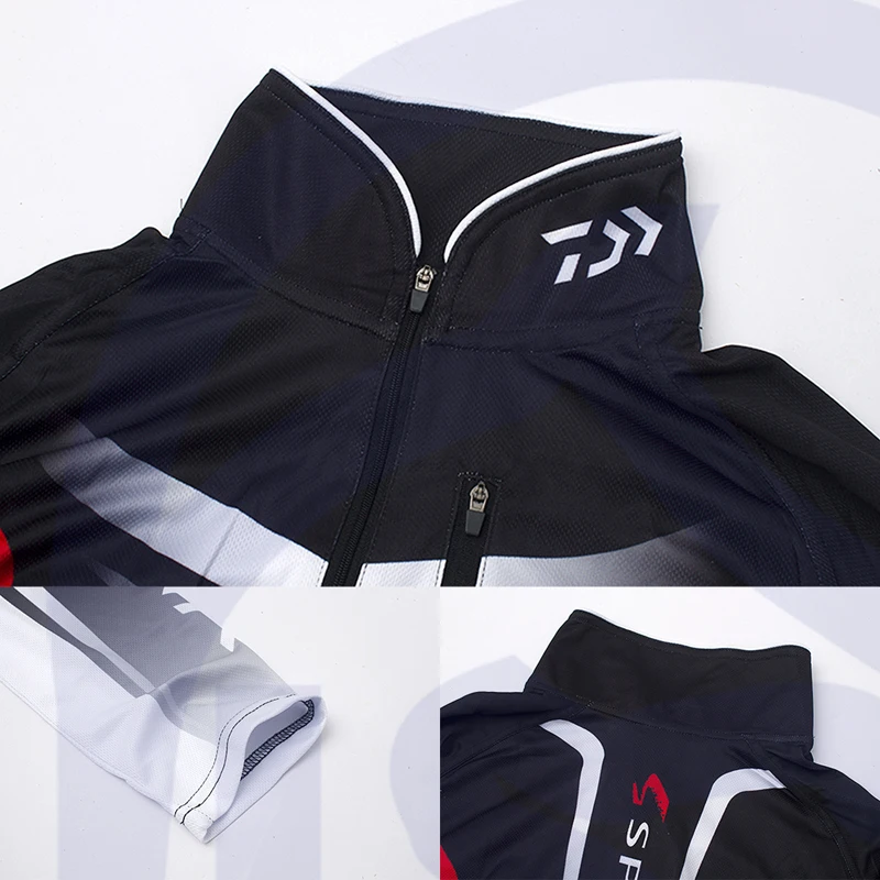 Бренд DAIWA Fishing Clothing мужские уличные рубашки с длинным рукавом дышащая