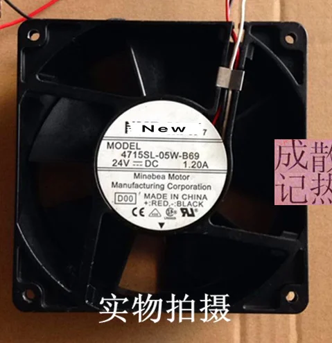 

For NMB-MAT 4715SL-05W-B69 D00 DC 24V 1.20A 120x120x38mm Server Cooling Fan
