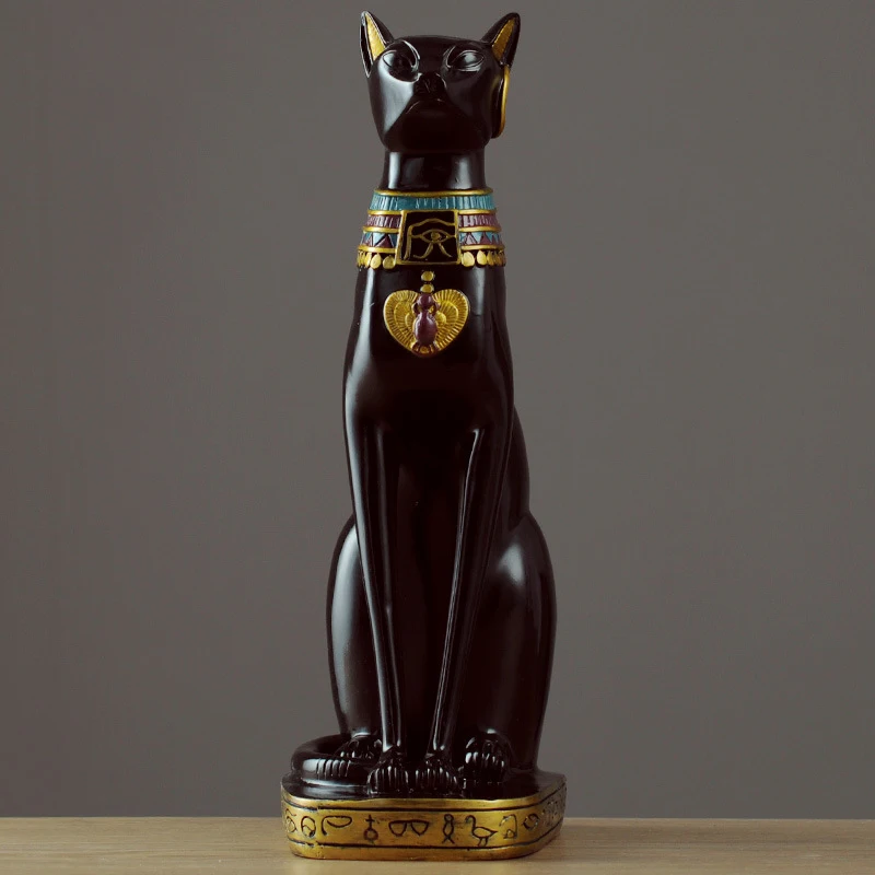 

2021 Egyptian Lucky Cat Guardian Decoration Nordic Living Room Study Craft Sculpture Sculpture New Home Gift