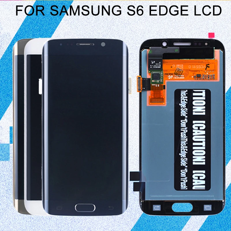 

5,1 дюймовый дисплей Catteny G925 для Samsung Galaxy S6 Edge, ЖК-сенсорная панель, дигитайзер в сборе, G925F, экран с рамкой