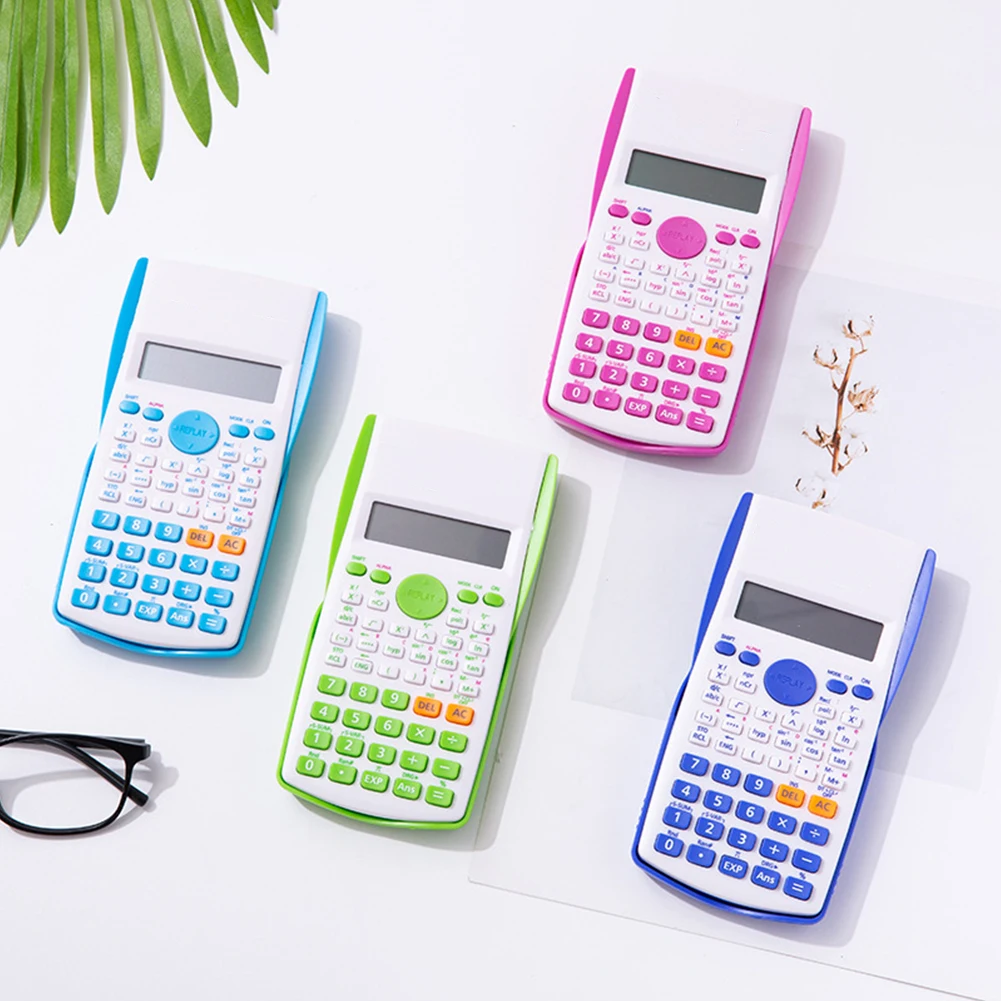 

12 Digits Engineering Scientific Calculator Practical Desktop Battery Powered Mathematics Work School Office Supplies Calculator