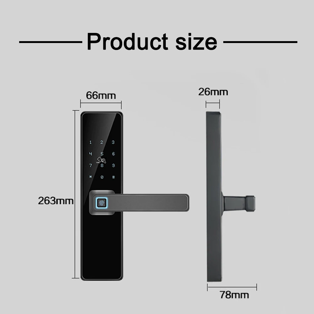 

Bluetooth and Digital Smart Electronic Lock Fingerprint Door Lock Security Biometric Door Lock for WIFI of App with Fingerprint