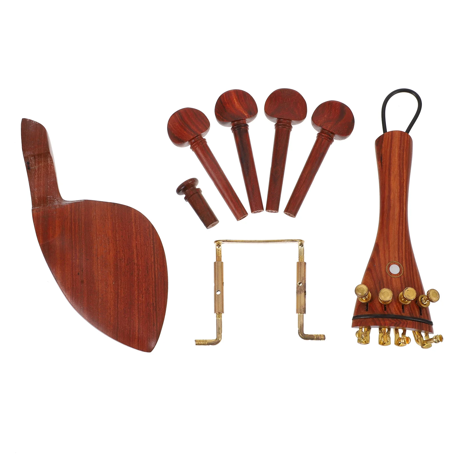 

1 Set Wood Craft Violin Part Accessories Professional Violin Tailpiece Chin Rest