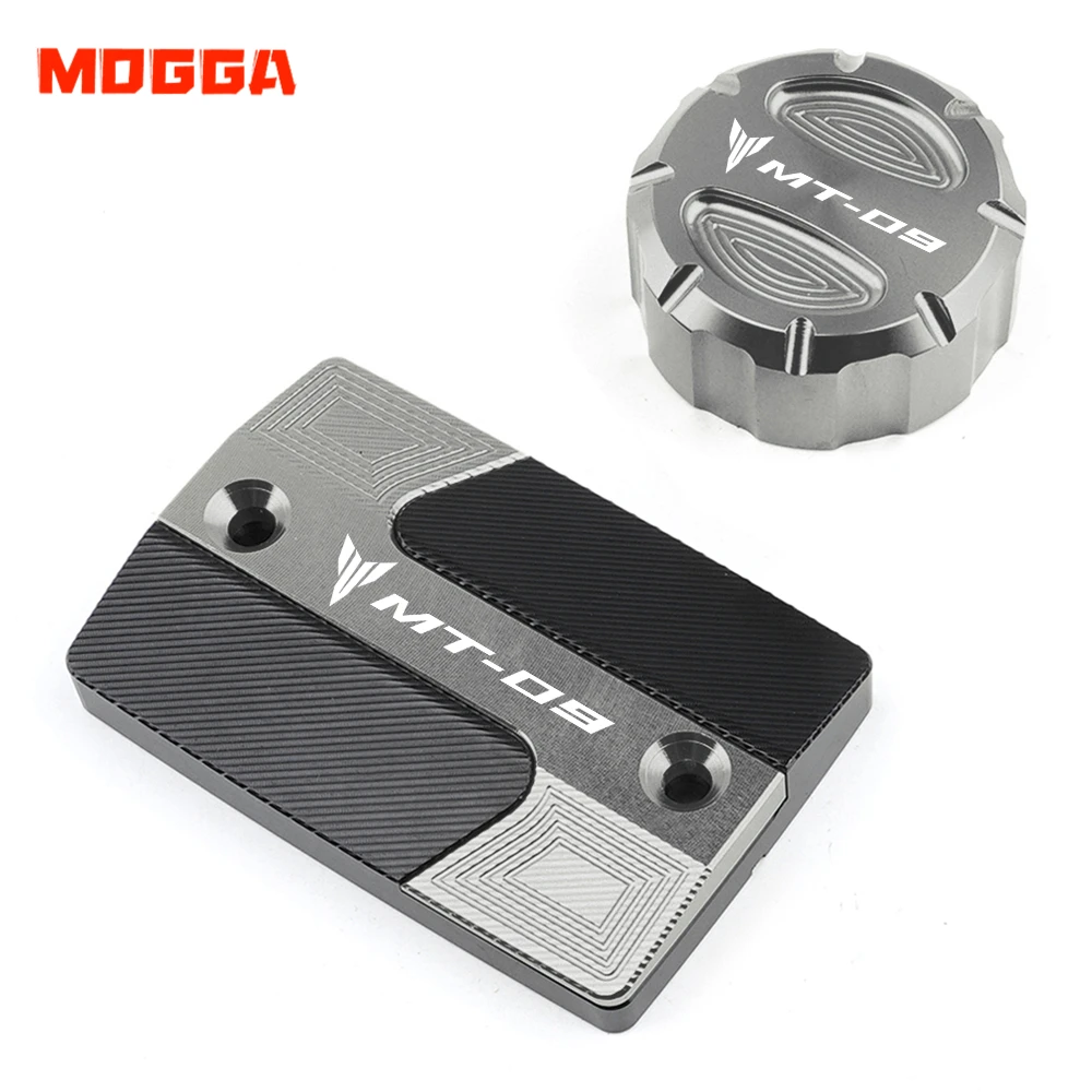 

For Yamaha MT-09 MT09 FZ09 2014-2020 Motorcycles CNC Accessories Front & Rear Brake Clutch Fluid Reservoir Covers Cap With Logo