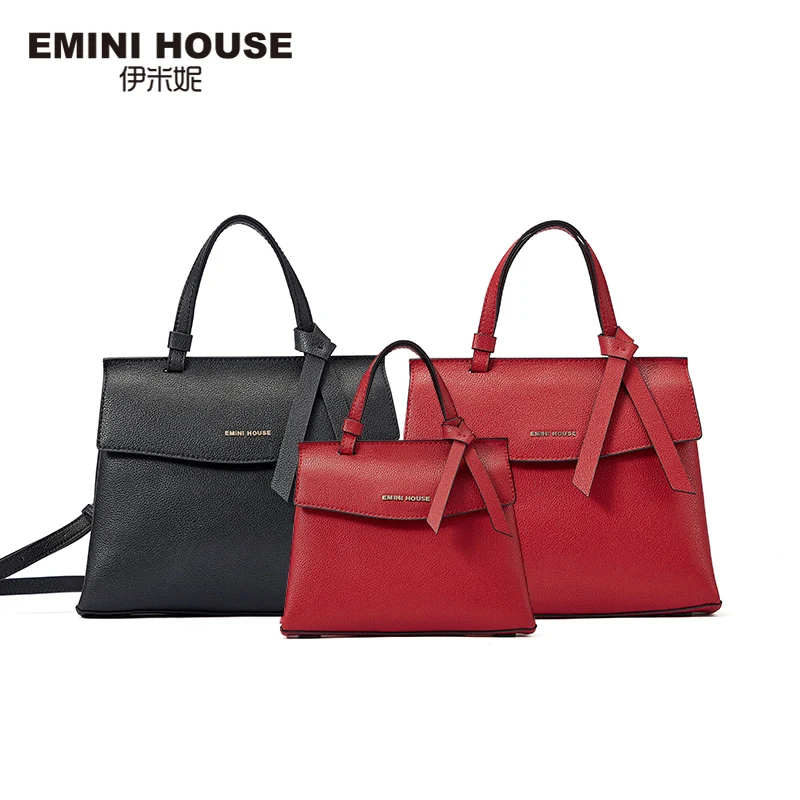 Роскошные дамские сумочки EMINI HOUSE с бантом дизайнерская сумка на плечо из