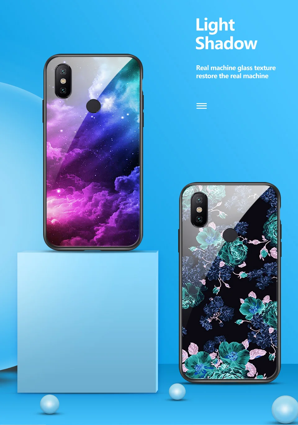 Чехол из закаленного стекла для Xiao mi A1 A2 A2Lite Edge Cover для Xiaomi mi 6 6X для задней крышки, Твердый чехол с полной защитой звездного цвета