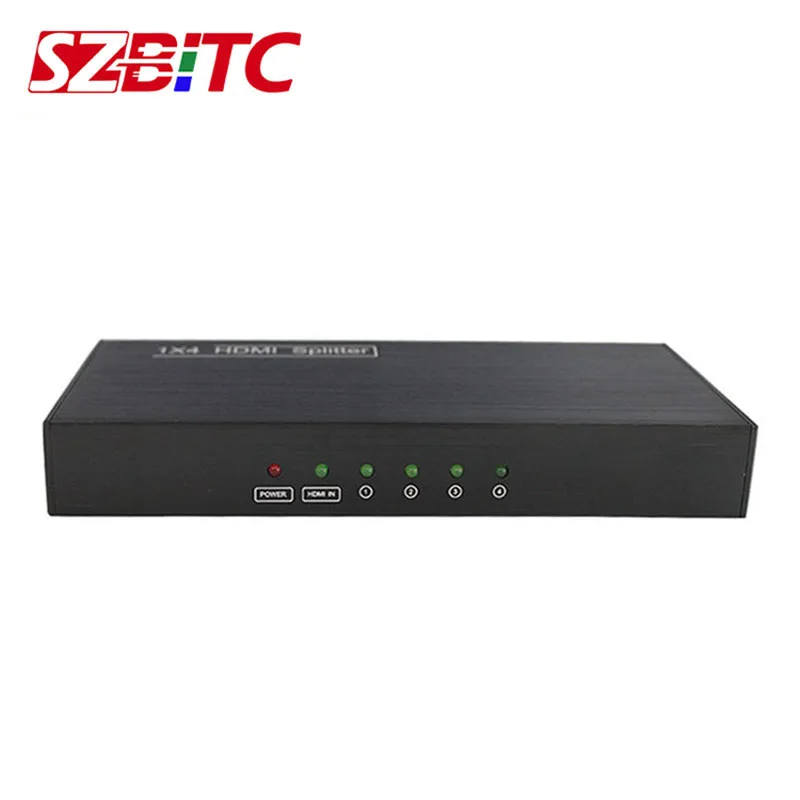 SZBITC 4K 1x4 HDMI Splitter Full HD 1080P 3D Video 1 In 4 Out Adapter 4K2K Distributors For LCD TV | Электроника
