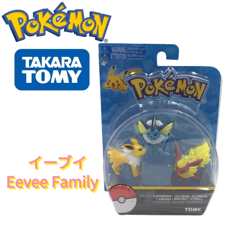 

Покемон Kawaii Eevee Семья Flareon Vaporeon Jolteon игрушки Фигурки изысканный внешний вид идеально проявить Аниме подарок для ребенка