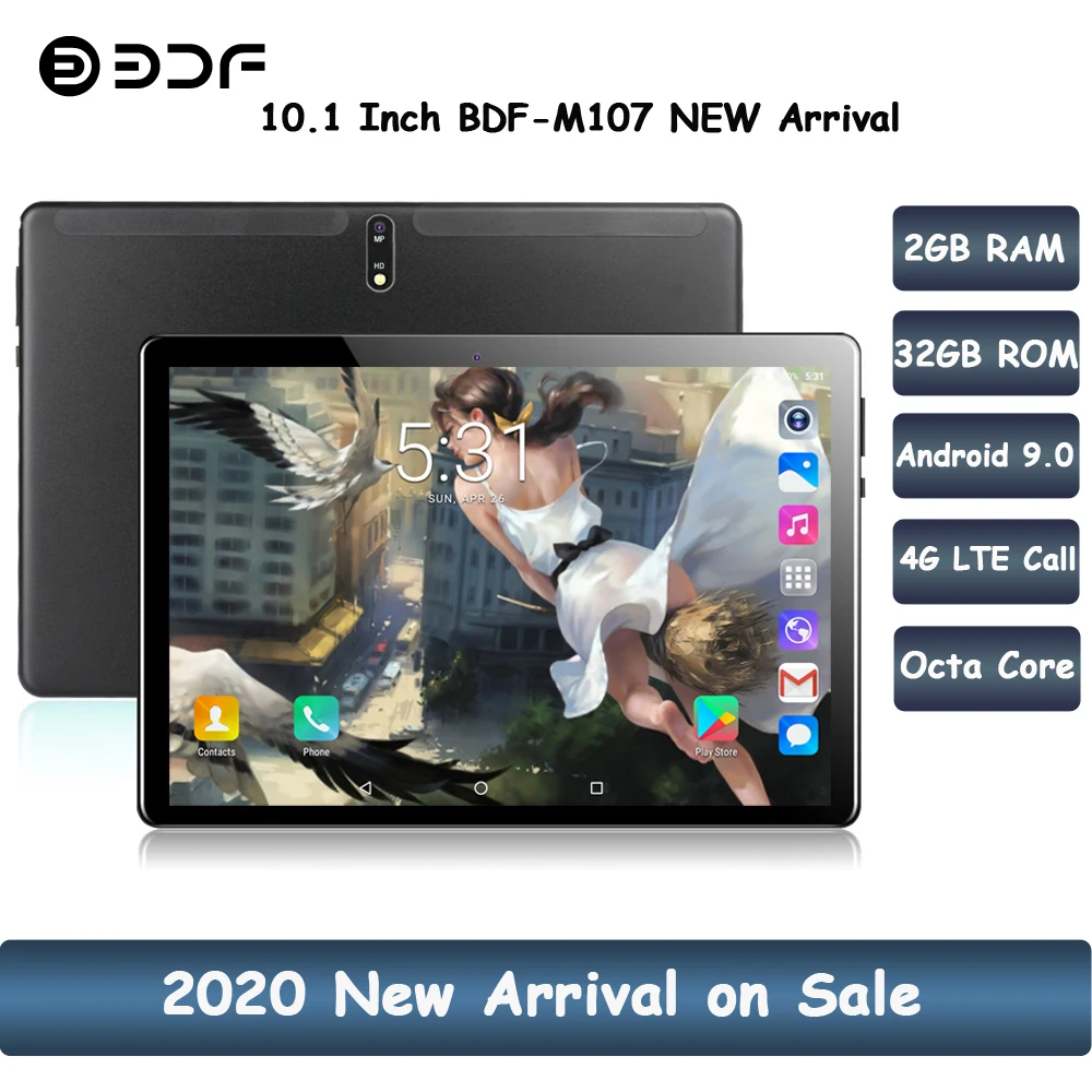 2021 Pro 10 1-дюймовый планшетный ПК Octa Core Android 1 Google Play 4G LTE планшеты WiFi GPS 2.5D 9 0*1280