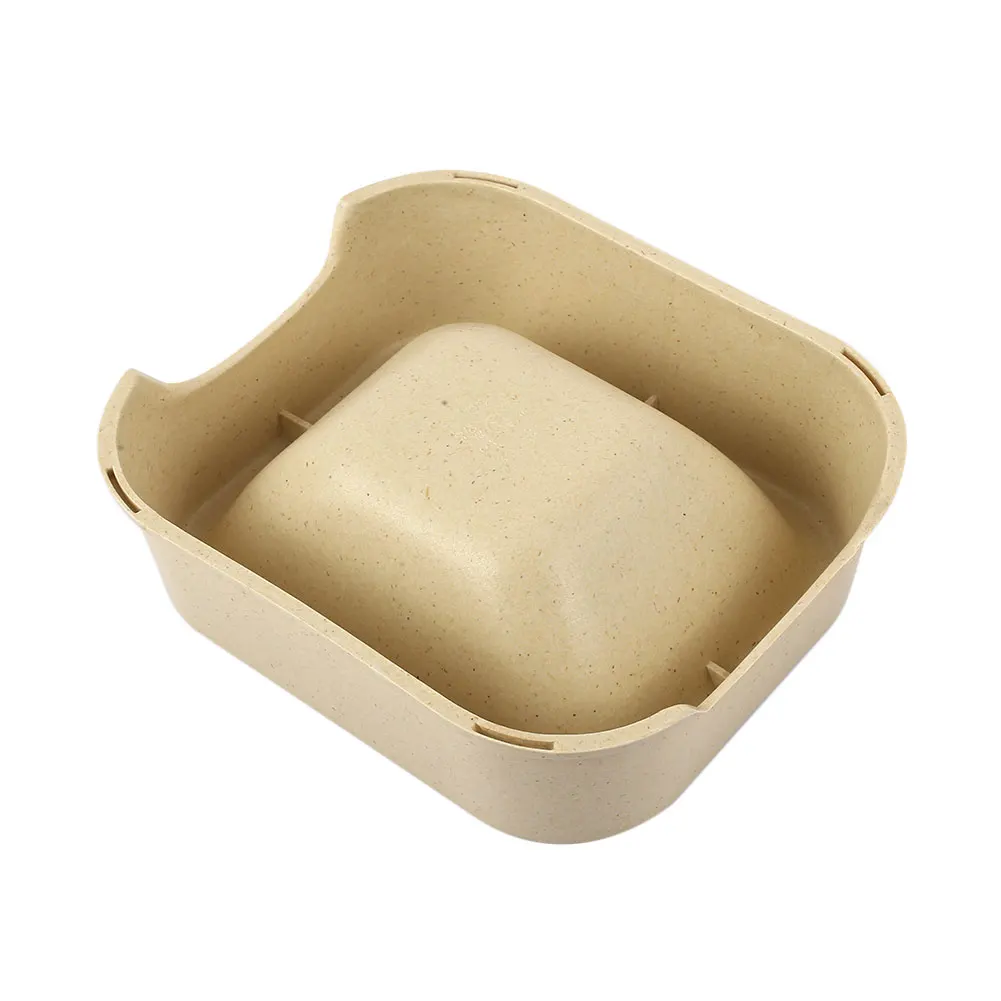 Прочная миска для собаки Бамбуковая случайный цвет безопасность обеденная