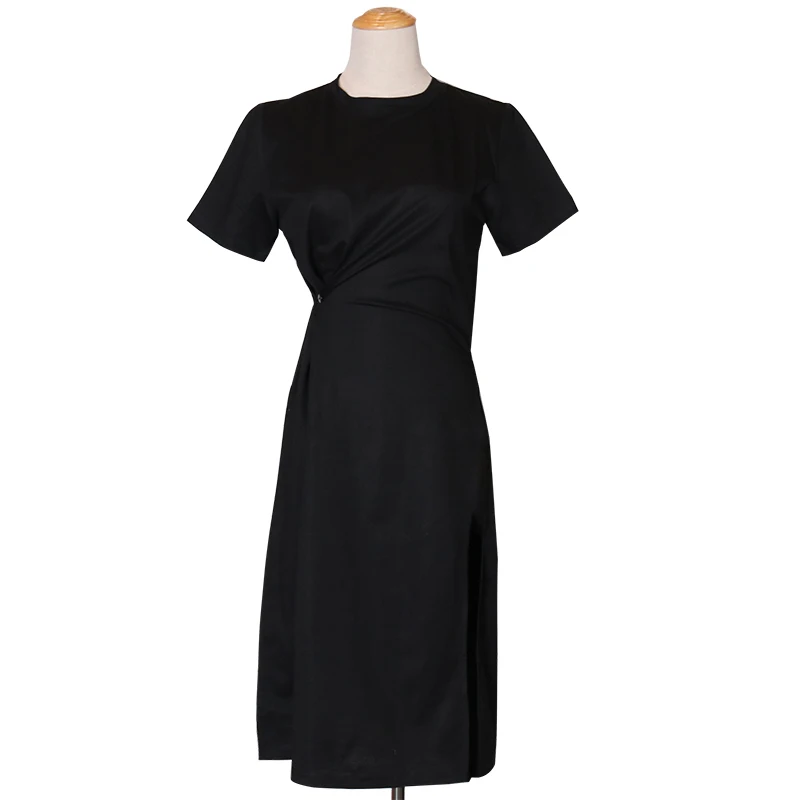 Женская футболка с круглым вырезом VGH Повседневная Свободная короткими рукавами