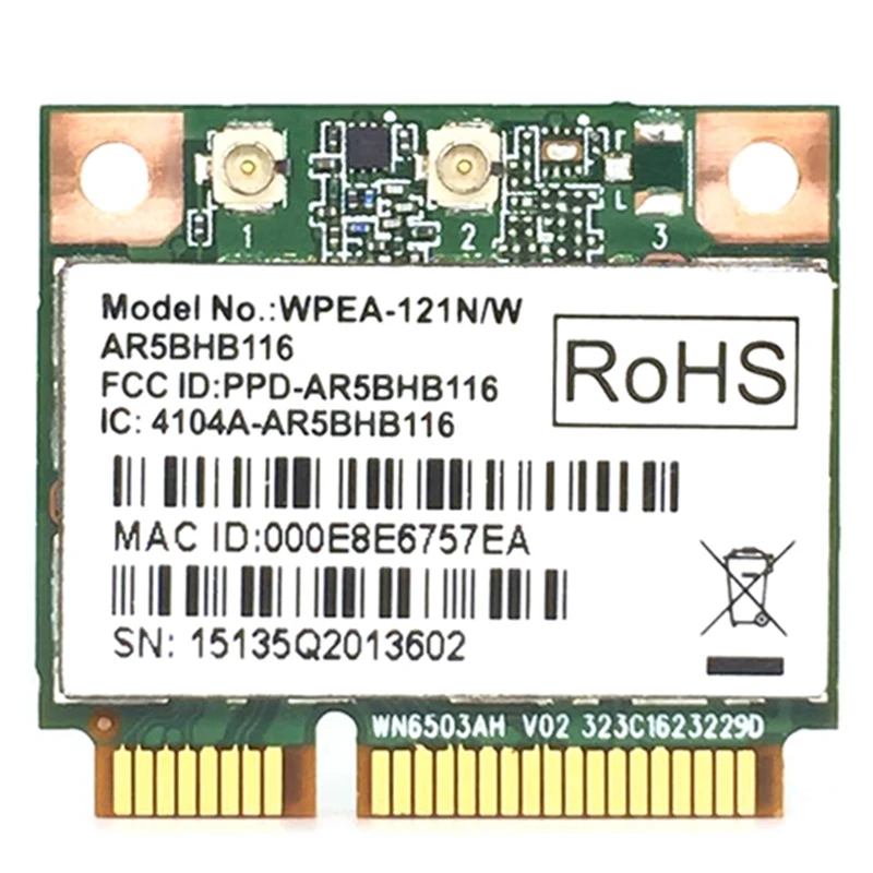 Беспроводная сетевая карта Atheros AR9832 AR5BHB116 2 4/5 ГГц один чип 300 Мбит/с 802.11N MINI PCI-E