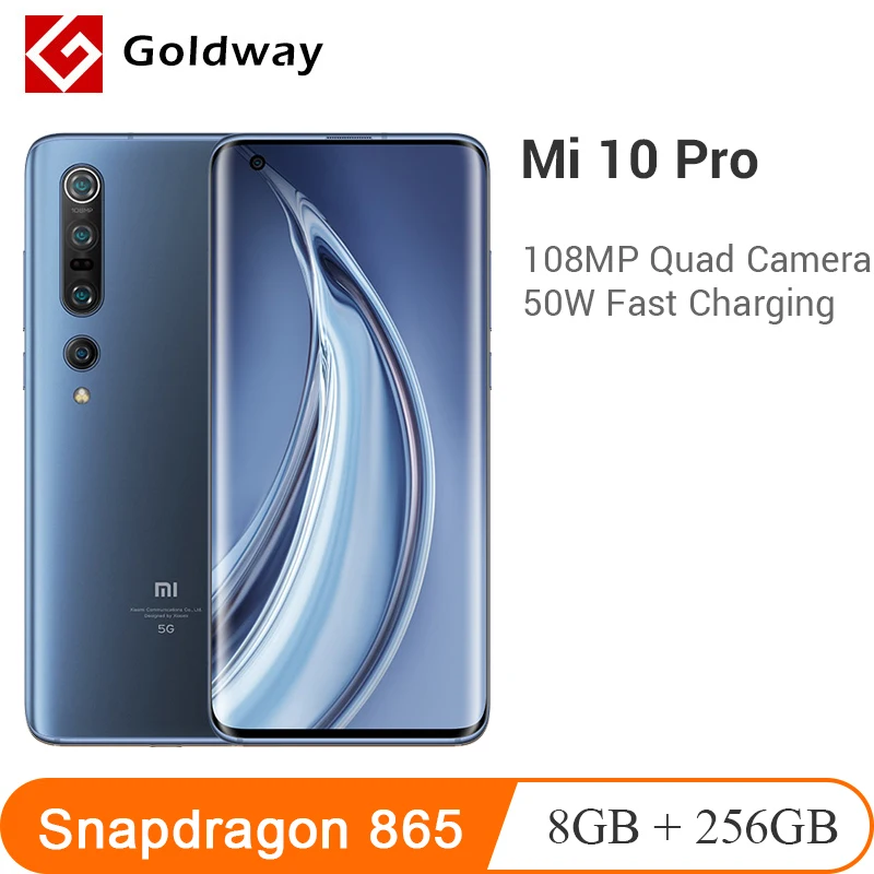 Xiaomi Mi 10 Pro 8 Гб 256 5G смартфон Mi10 Snapdragon 865 108MP Quad Camera 6 67 &quot90 Гц активно матричные осид