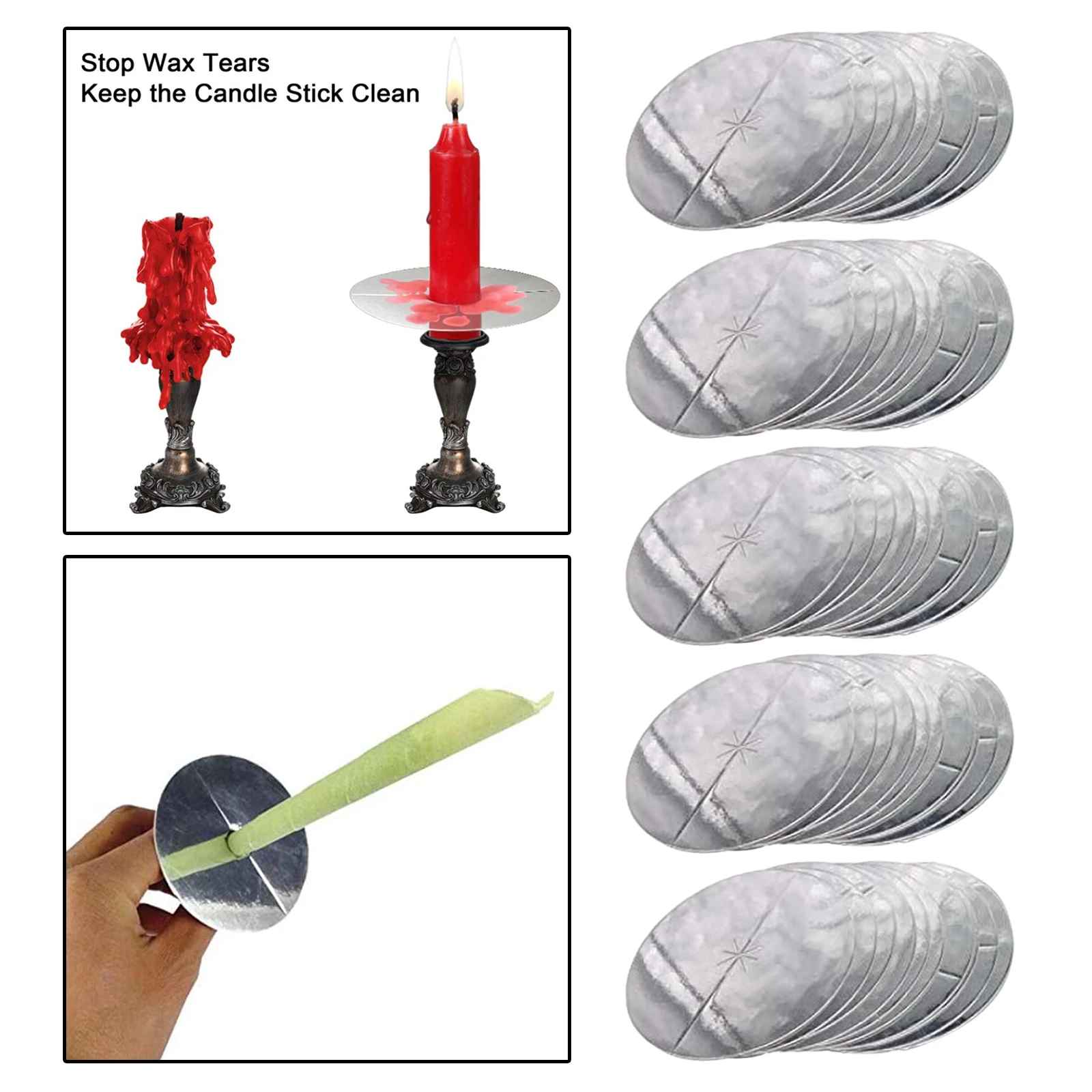 

50 шт., держатели для свечей, с защитой от капель