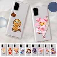 cookie run series game phone case for samsung a 10 20 30 50s 70 51 52 71 4g 12 31 21 31 s 20 21 plus ultra