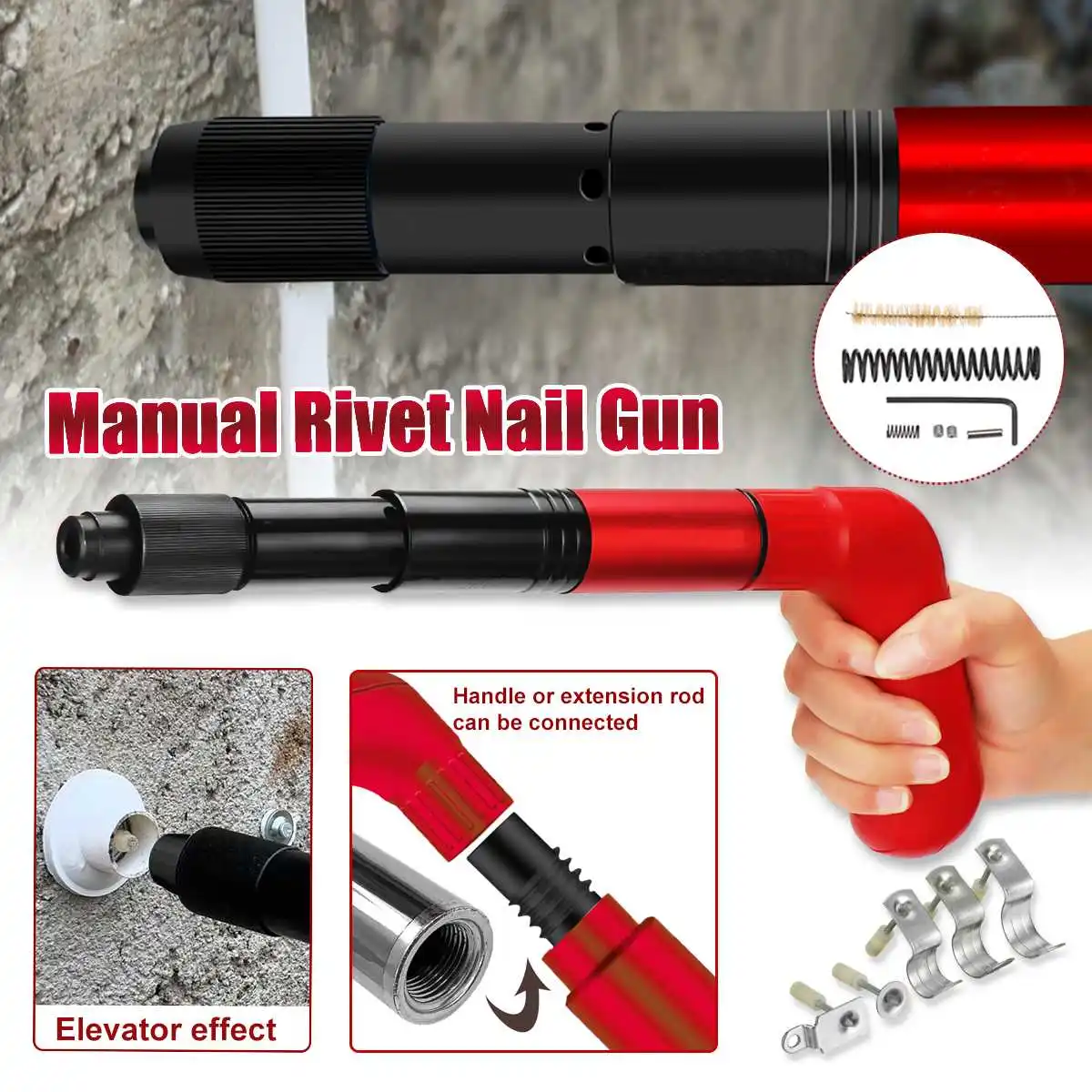 

NEW Power Tools Steel Nails Guns Rivet Tool Concrete Wall Anchor Wire Slotting Device Decoration Rivet Gun Tufting Gun