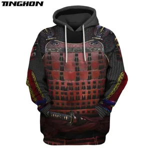Мужская толстовка с капюшоном для косплея Последний доспех самурая, с 3D-принтом, в стиле Харадзюку, унисекс, повседневный пуловер, Мужская толстовка, XS-7XL