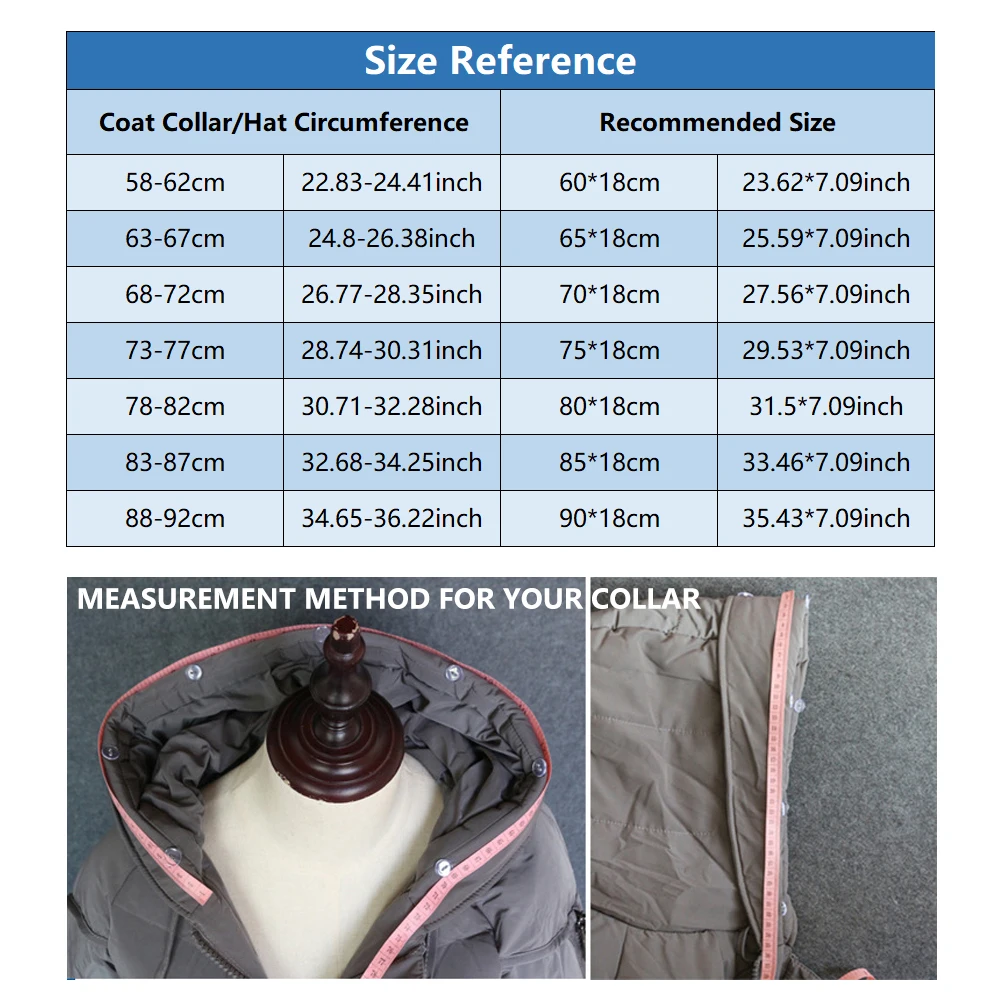 

Winter Women's Faux Raccoon Fur Collar Scarf Detachable Hooded Coat Jacket Fur Collar Decor Shawl Wrap Stole Neck Warmer