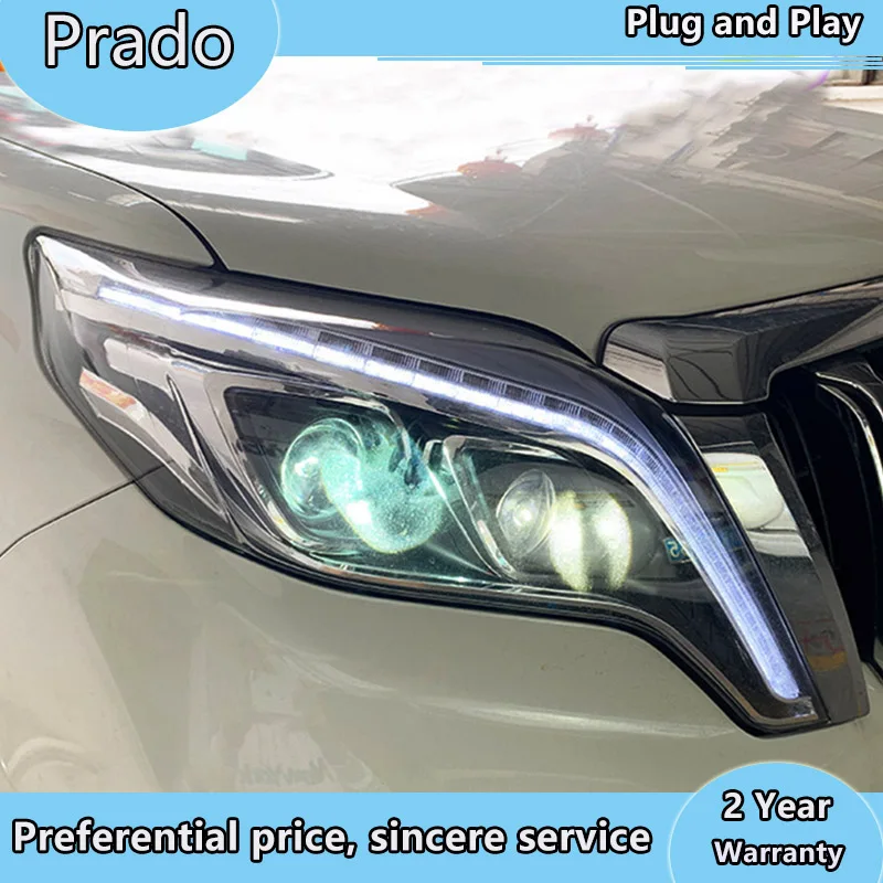 Автомобильный Стайлинг для Toyota 2015 2017 Prado светодиодный задний фонарь DRL Hid фара