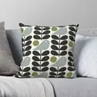 Чехол Orla Kiely с цветочным рисунком, квадратная подушка, чехол из полиэстера и льна с бархатным рисунком, Декоративная Подушка на молнии, чехол для телефона, 18 дюймов