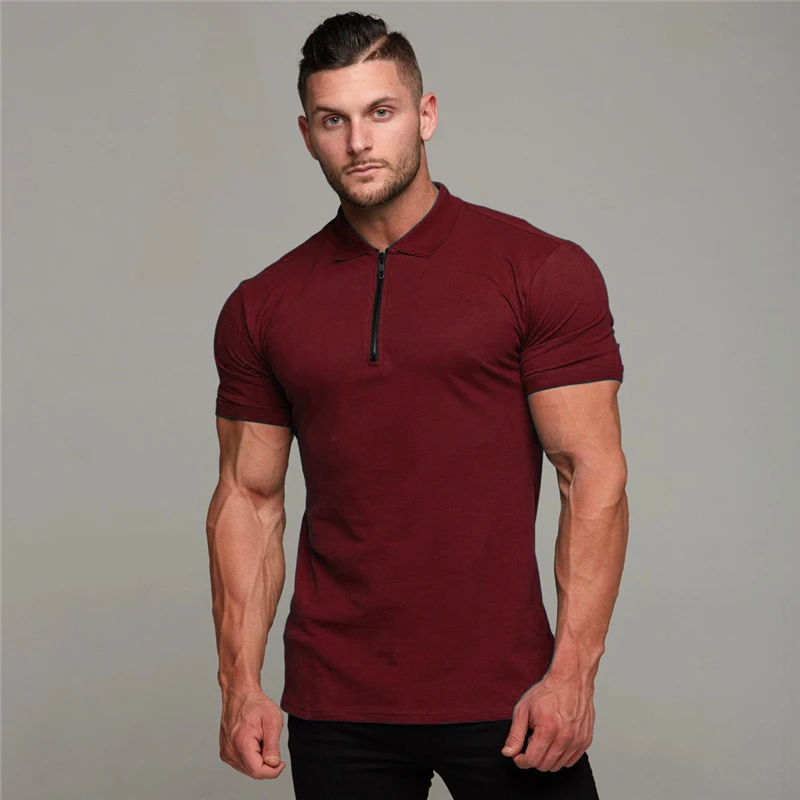 

VALVOELITE Tailor-made T-ShirtsSummer new Lapel breathable slim T-shirt