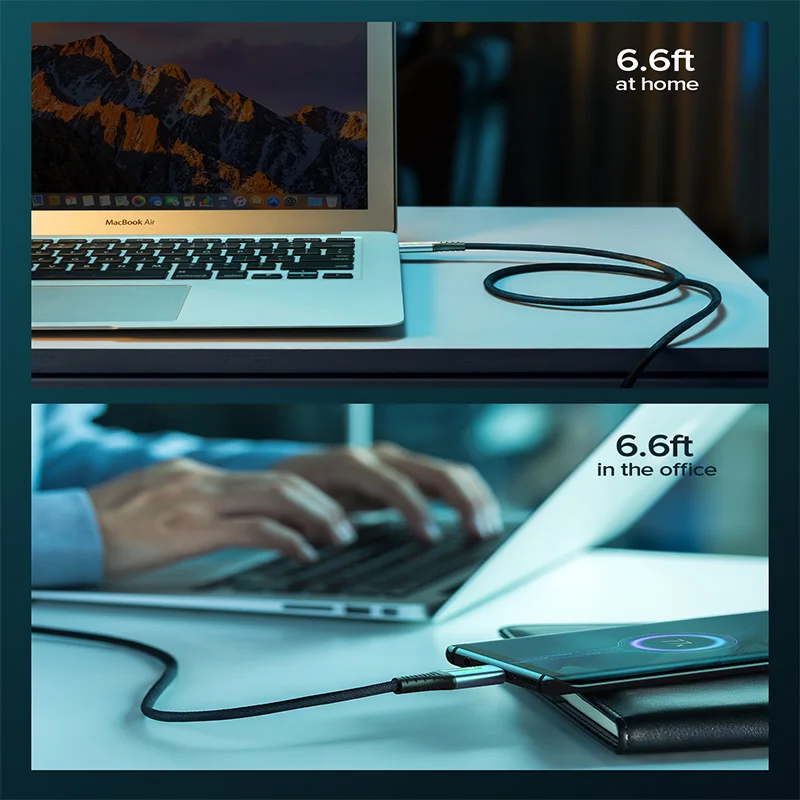Кабель INIU PD 100 Вт с USB C на Type для быстрой зарядки зарядное устройство телефона шнур