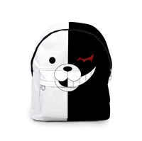 anime danganronpa dangan ronpa monokuma nylon backpack large capacity student school bag mochila feminina travel backpack