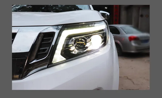 For Car Nissan Navara Headlights 2015-2020 Drl Day Run Light Led Bi Xenon  Bulb Fog Light Car Accessory Nissan Np300 Head Lamp - Car Light Assembly -  AliExpress