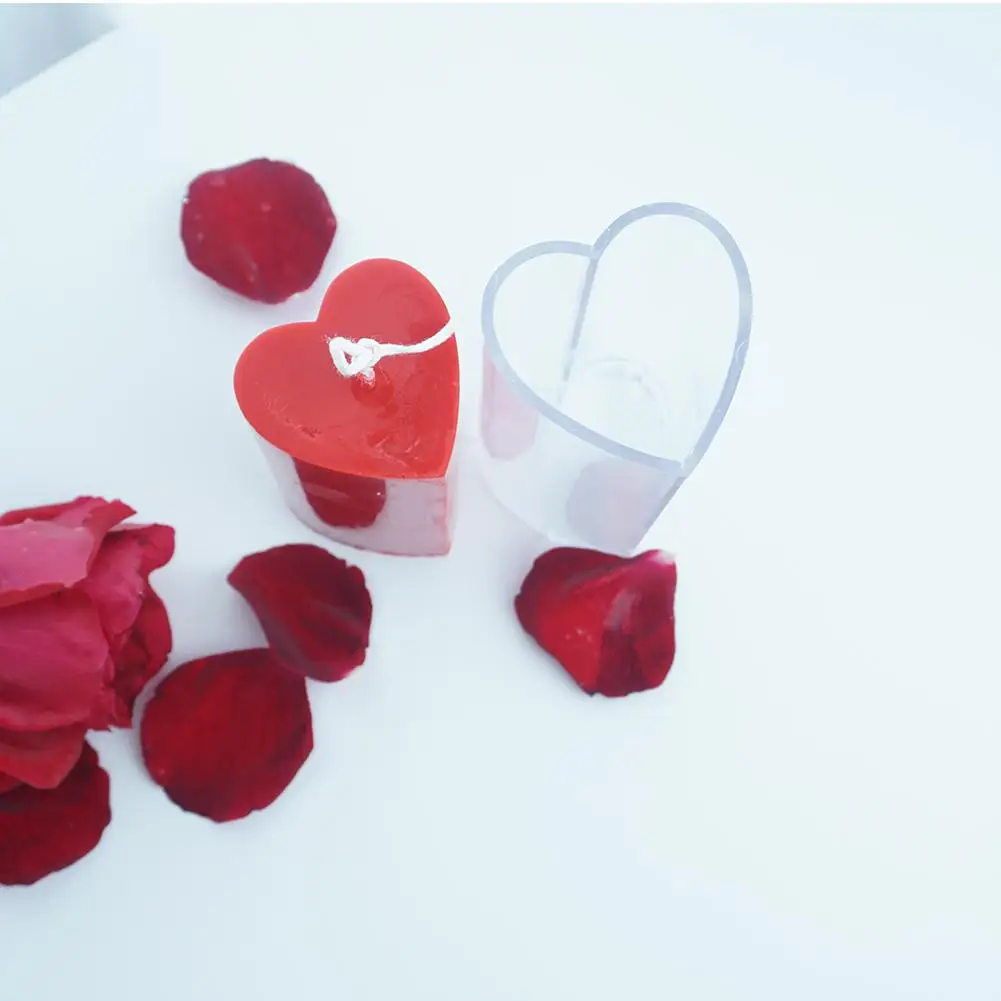 Heart Shape DIY Handmade Candle Molds Gypsum Plaster Crafts Mould Soap Mold Silicone Resin | Дом и сад