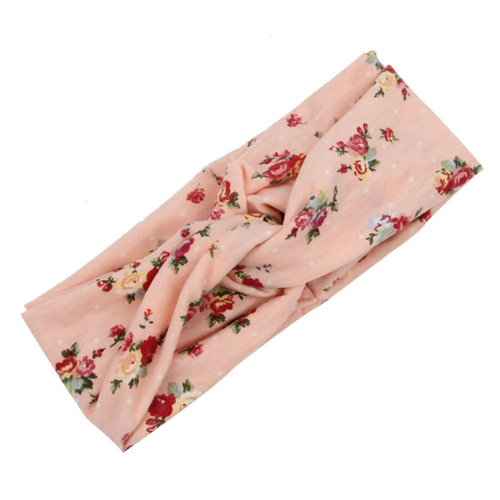 Женский твист Узелок узор повязки на голову макияж эластичный обруч для головы тюрбан лента для волос цветок женские ленты для волос обруч на голову аксессуары для волос