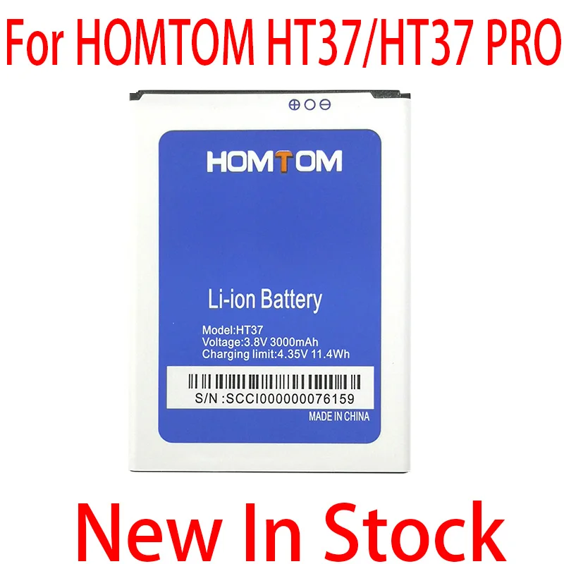 

NEW 3000mAh Battery For HOMTOM HT37 / HT37 PRO Mobile Phone+Tracking Number