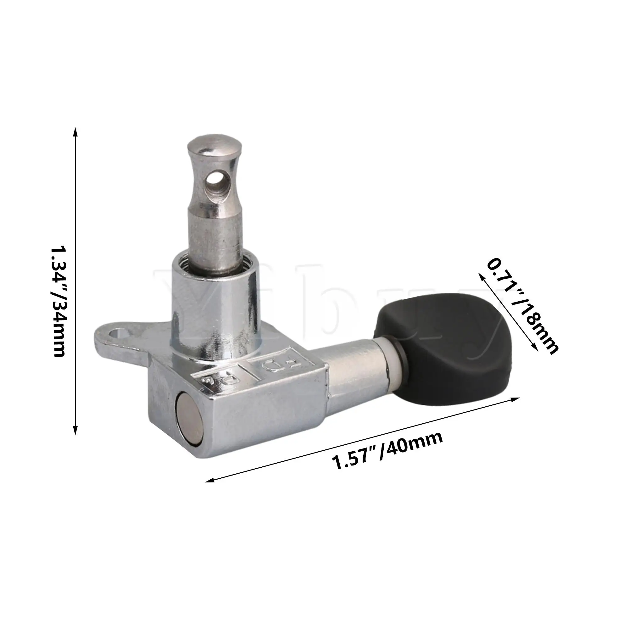 Yibuy 4PCS Ukulele 2R2L Chrome geared Machine Heads w/ Mounting Screws | Спорт и развлечения