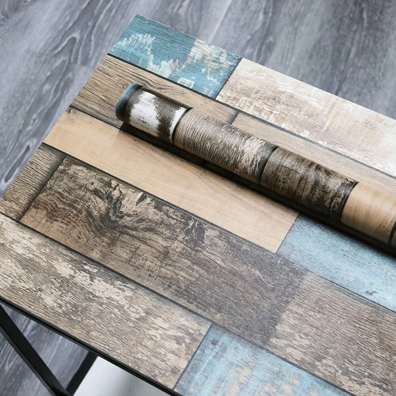 6 м виниловая 3D деревенская деревянная бумага для стен пилинг и палочка