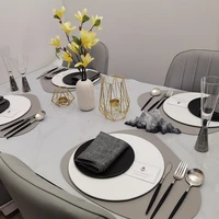 modern minimalist plate sets dining table serving dessert nordic plate sets room decoration pratos de jantar tableware df50pz
