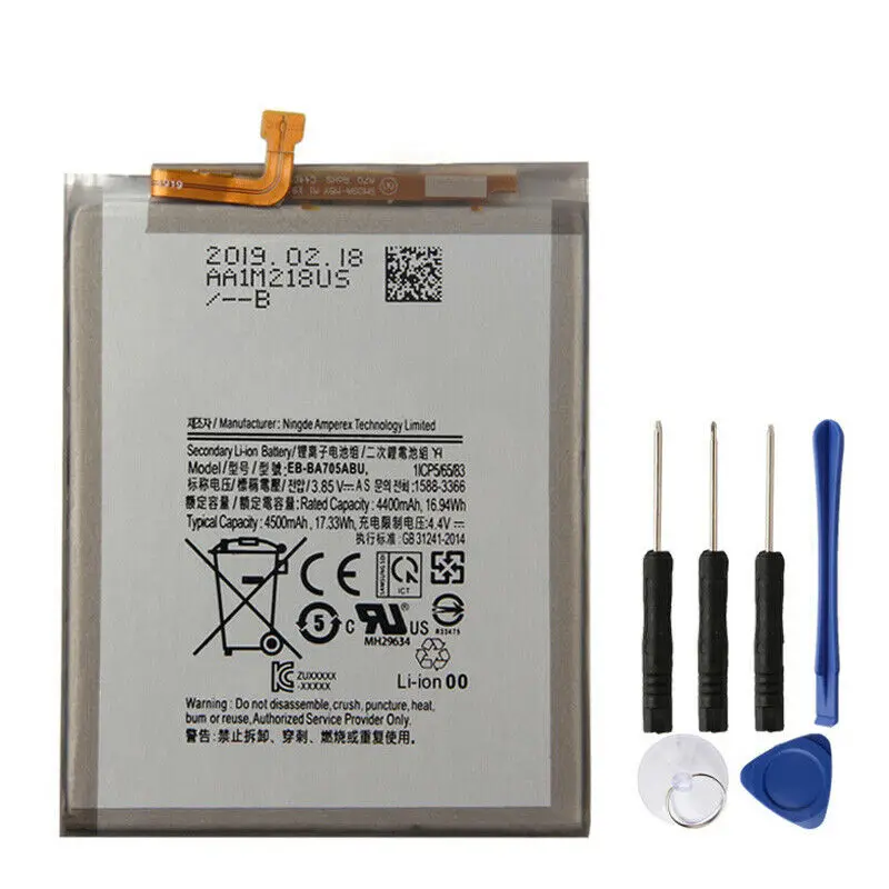 Оригинальный аккумулятор для телефона EB BA705ABU samsung Galaxy A70 A705 SM 4500 ма ч|Аккумуляторы
