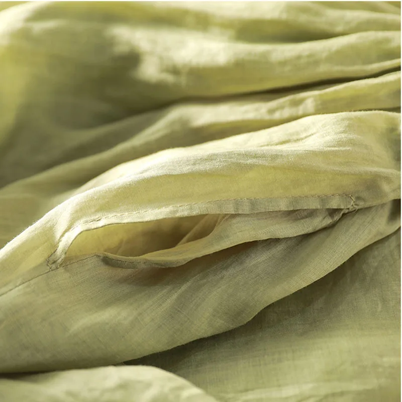 

NINI WONDERLAND Summer 2021 Thin Linen Vintage Skirt Women Elastic Waist A-line Pleated Loose Skirts Mori Girl Style Skirt White