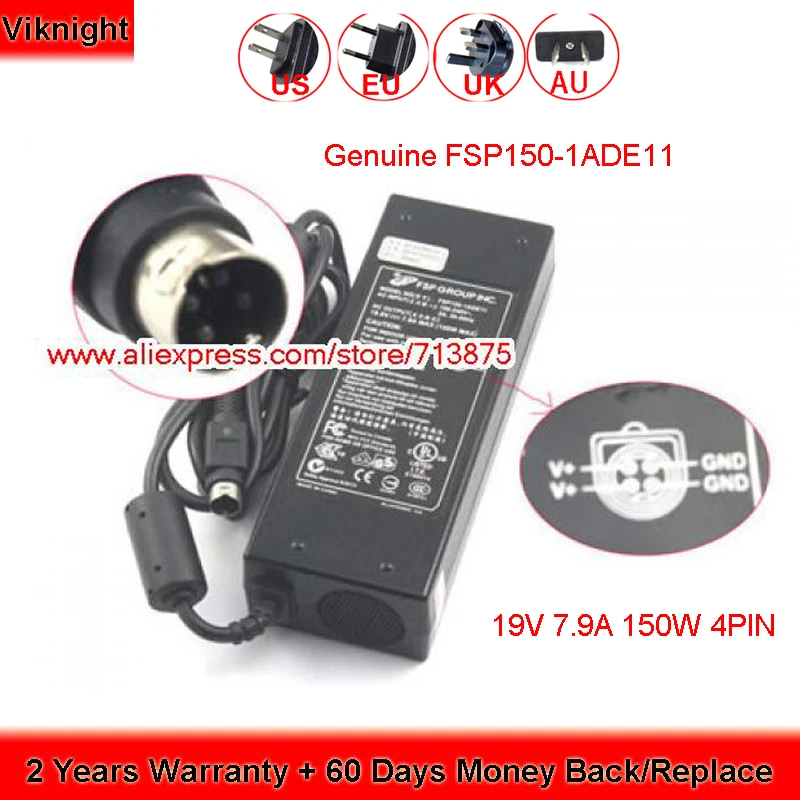 

Genuine FSP150-1ADE21 FSP150-1ADE11 19V 7.9A 150W Charger for YAKUMO Q8M Power64 XD Laptop Power Supply