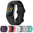 Спортивный резиновый ремешок для Fitbit Charge 5, сменный силиконовый браслет, аксессуары