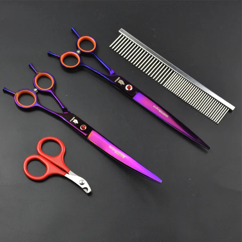 

30% off 8 inch Professional Japan 440C Pet Dog Grooming Scissors Set Dog Shears Hair Cutting Scissors Cat Nails Clipper Trimmer