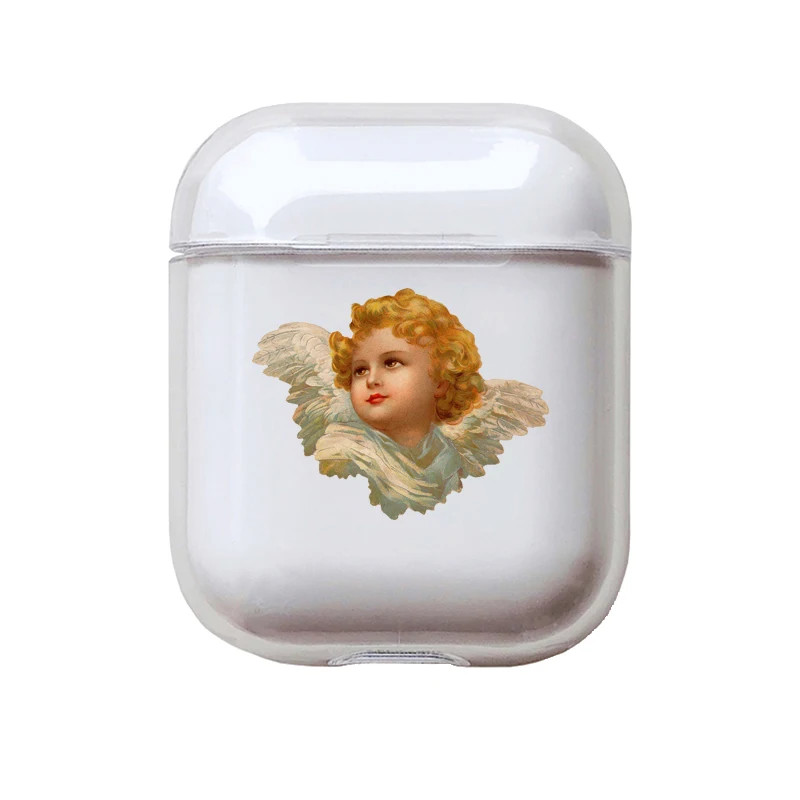 Мягкий милый Чехол Air Pods для Apple airpods, роскошные изображения, мультяшный ангел, Детские Airpods, чехол в Bluetooth, аксессуары для наушников