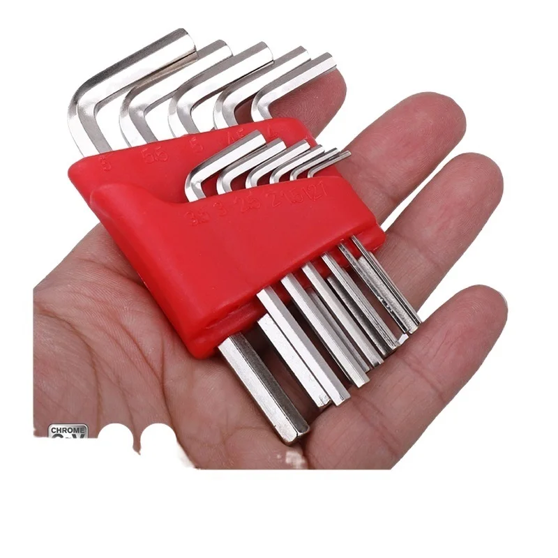 

2022NEW 5/8/11 Pcs Hex Key Chrome Vanadium Steel Motorcycles Bicycles Furniture Universal Allen Wrench Set Household Tools