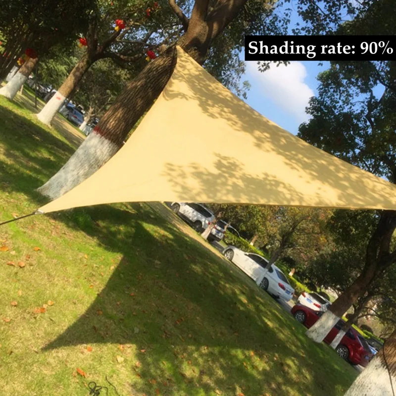 Triangle Sun Shade Net Beige Fabrics Shading 90% Outdoor Anti-UV Cooling Garden Gazebo Shadow Awning Custom Sun-shading | Дом и сад