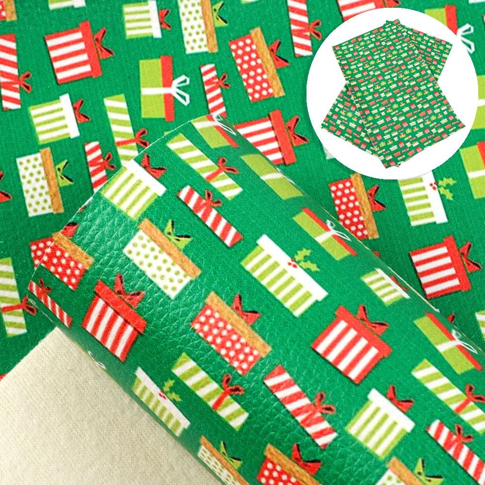 20*34 см Рождество личи Синтетическая кожа лоскутное DIY волос лук сумки чехол для телефона Материалы, 1Yc9177 - Цвет: 1096945022