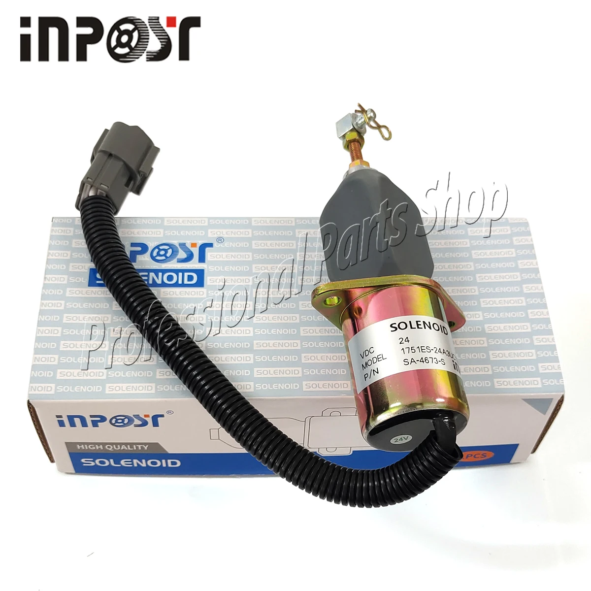 24V 1751ES-24A3UC12B1S SA-4673-S соленоид выключения топлива для экскаватора Hyundai |