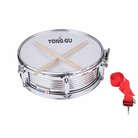 metal military drum creative children toys white baking paint stage marching percussion musical instruments for beginners 2021